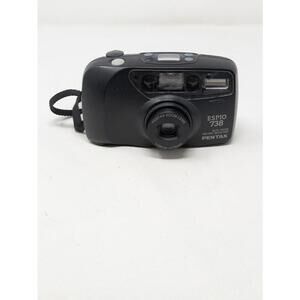 PENTAX ESPIO 738 35mm Film Compact Point and Shoot Camera 38-70mm Zoom TESTED